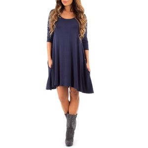 Rags & Couture Long Sleeve Dress